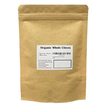 Organic Whole Cloves 1.7 oz, (stand up resealable pouch)