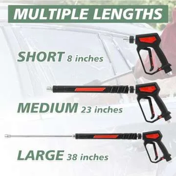 RIDGE WASHER Pressure Washer Gun 5000 PSI for Powerful Cleaning