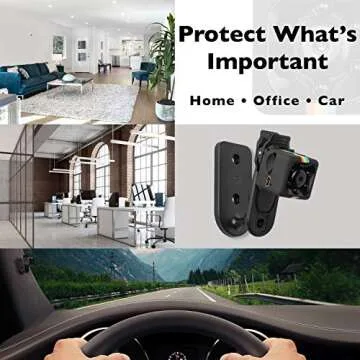 Hidden Spy Camera | SD Card Included | Mini Portable Wireless Security Dashcam Motion Detection Indoor & Outdoor Surveillance - Home Office - Car Video Recorder 1080p Night Vision - Small Drone