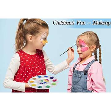 4 PCS Paint Palette, INIFUS Paint Pallet for Kids & Students，Plastic Paint Tray Palettes with 10 Wells,Painting Supplies for Kids