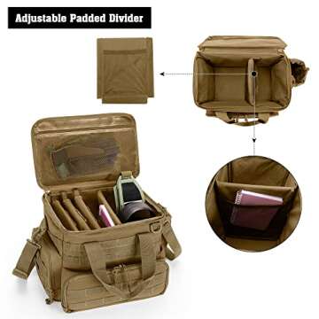 DSLEAF Tactical Gun Range Bag for Shooting & Hunting
