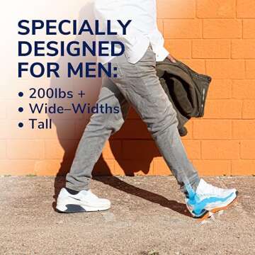 Dr. Scholl’s Extra Comfort Support Insoles Men, Size 8-14, 1 Pair with Massaging Gel