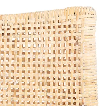 SAFAVIEH Home Collection Gianni Natural Wash/White Cushion Living Dining Room Bedroom Office Foyer Arm Chair SEA4011B