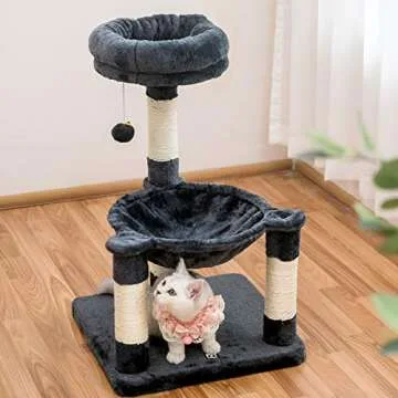 MWPO 28-Inch Cat Tree for Kittens with Hammock & Scratching Posts