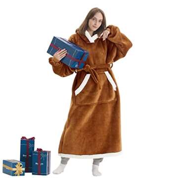 Comfortable Bedsure Wearable Blanket Hoodie for All Sizes