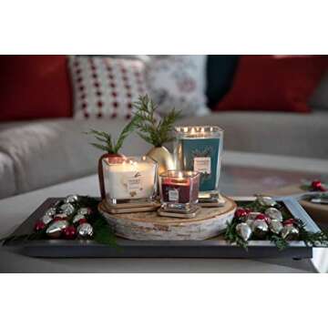 Yankee Candle Elevation Collection with Platform Lid Sweet Frosting Scented Candle, Large 2-Wick, 80 Hour Burn Time