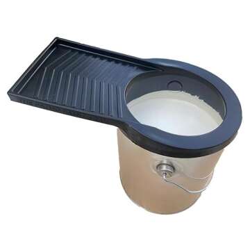 The Primo Paint Tray | Snap on Paint Tray for 4" Rollers & Brushes | No More Pouring Paint | Conveni...