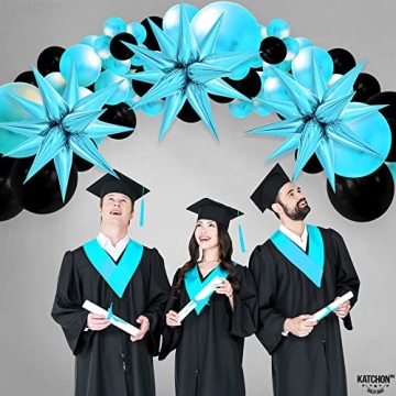 KatchOn Light Blue Star Cones 50 Pack for Parties