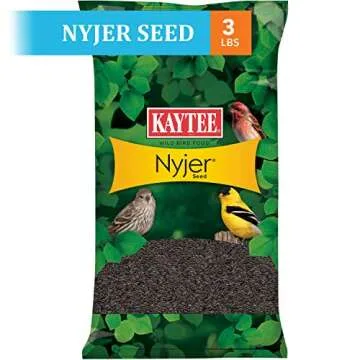 Kaytee Nyjer Wild Bird Food Seed for Attracting Finches and Songbirds - 3 Pound Pack