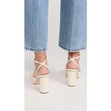 Loeffler Randall Women's Camellia Pleated Bow Heel with Ankle Strap