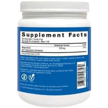 Natural Vitality Calm Magnesium Citrate Powder 20 ounces