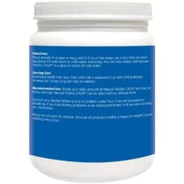 Natural Vitality Calm Magnesium Citrate Powder 20 ounces