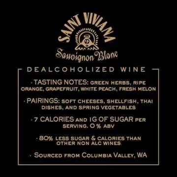 Saint Viviana Non-Alcoholic Sauvignon Blanc for Mindful Drinking