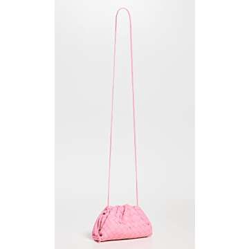 Bottega Veneta Women's Pre-Loved Mini Pouch Intrecciato, Pink, One Size