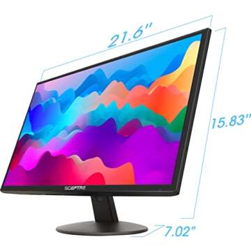 Sceptre 24-inch FHD LED Gaming Monitor with Built-in Speakers