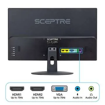 Sceptre 24-inch FHD LED Gaming Monitor with Built-in Speakers