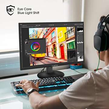 Sceptre 24-inch FHD LED Gaming Monitor with Built-in Speakers