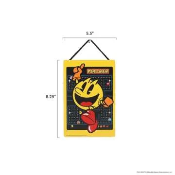 Pac-Man Jumping Hanging Wood Wall Decor for Game Room