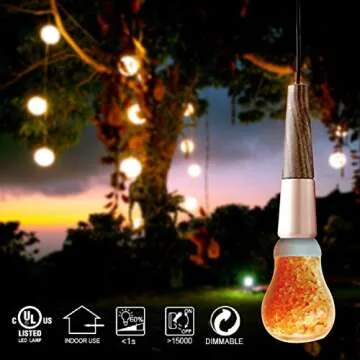 Himalayan Glow Warm Amber Light Bulbs 60W Equivalent