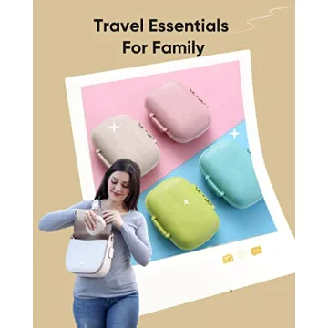 Holii 8 Compartment Travel Pill Organizer for Daily Use