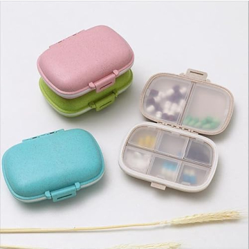 Holii 8 Compartment Travel Pill Organizer for Daily Use