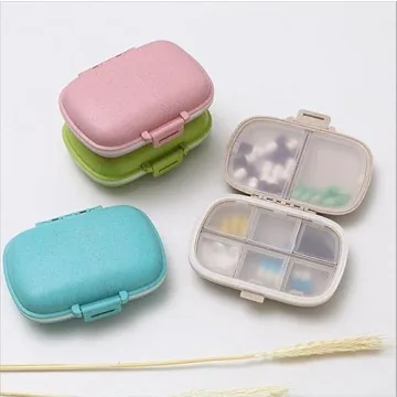Holii 8 Compartment Travel Pill Organizer for Daily Use
