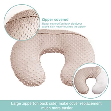 OWLOWLA Ultra Soft Minky Nursing Pillow Cover for Babies