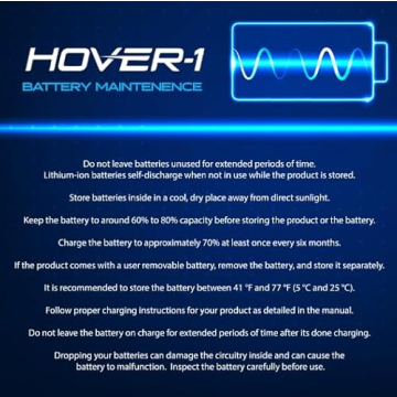 Hover-1 Alpha Foldable Electric Scooter with 450W Brushless Motor, 18 mph Max Speed, 10” Air-Filled Tires and 12 Mile Range