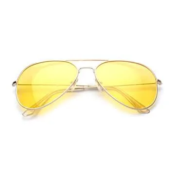 Outray Night Vision Aviator Sunglasses for Driving