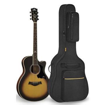 IBVIVIC Acoustic Guitar Bag - Water Resistant Case with Adjustable Straps