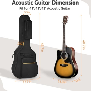 IBVIVIC Water Resistant Acoustic Guitar Bag
