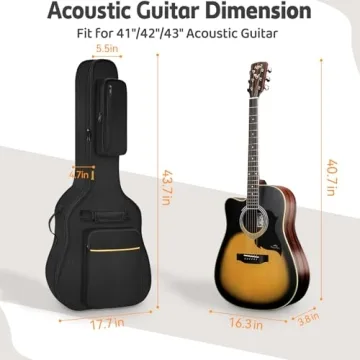 IBVIVIC Water Resistant Acoustic Guitar Bag