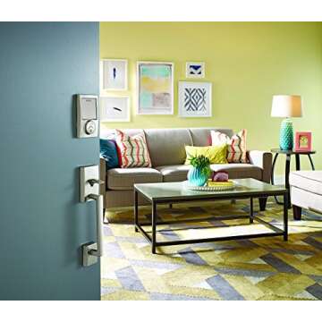 SCHLAGE Sense Smart Deadbolt with Century Trim in Satin Nickel for Ultimate Home Security