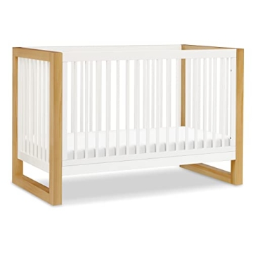 Nantucket 3-in-1 Convertible Crib in Warm White and Honey
