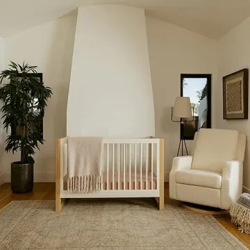 Nantucket 3-in-1 Convertible Crib in Warm White and Honey