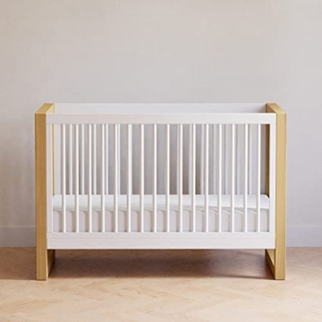 Nantucket 3-in-1 Convertible Crib in Warm White and Honey