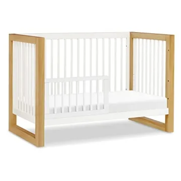 Nantucket 3-in-1 Convertible Crib in Warm White and Honey