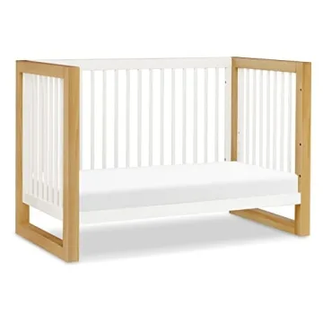 Nantucket 3-in-1 Convertible Crib in Warm White and Honey