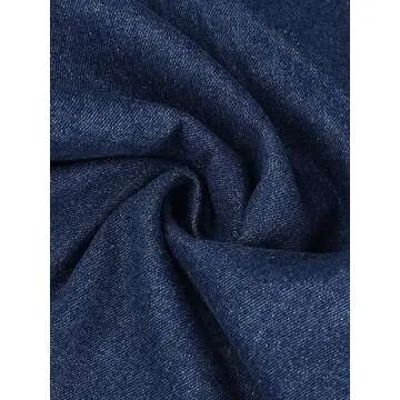 Agnes Orinda Plus Size Denim Bib Overalls for Women Classic Adjustable Straps Pockets Jumpsuit Jeans Pants 4X Dark Blue