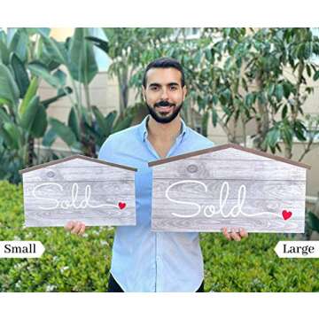 House Shaped Prop Sign for Realtors and Homeowners