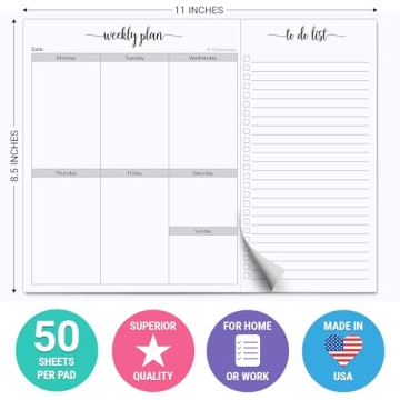 321Done Weekly Planning Notepad - Organized Living