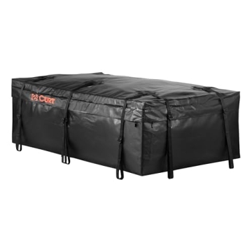 CURT 18221 Extended Roof Rack Cargo Bag Black