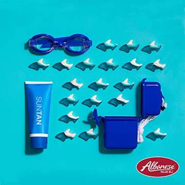 Albanese World's Best Blue Gummi Sharks, 5lbs of Candy