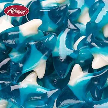 Albanese World's Best Blue Gummi Sharks, 5lbs of Candy