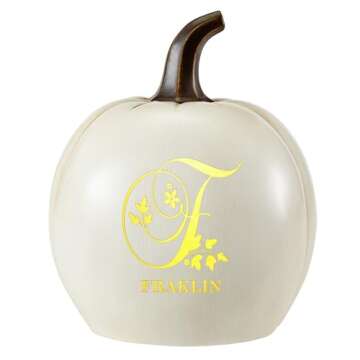 Let's Make Memories Personalized Pumpkin for Halloween - Customized Jack-O-Lantern - Your Name Pumpk...