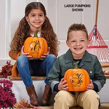 Personalized Light Up Pumpkin for Fall Celebrations