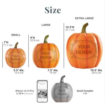 Personalized Light Up Pumpkin for Fall Celebrations