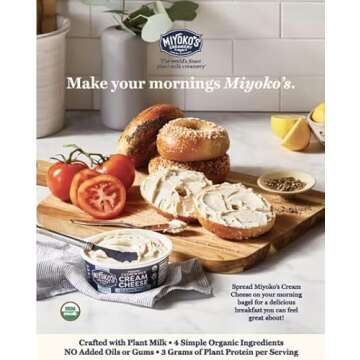 Miyoko's Organic Vegan Cream Cheese for Delicious Dairy-Free Spreads