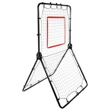 Trademark Innovations Adjustable Rebounder Net Trainer for Multi Sports Training