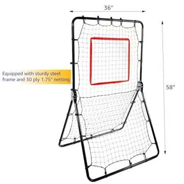 Versatile Baseball Pitchback Rebounder Net Trainer
